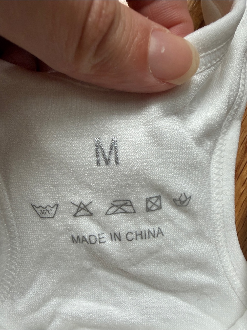 Front-Zip White Racerback Bra - Picture 3 of 4